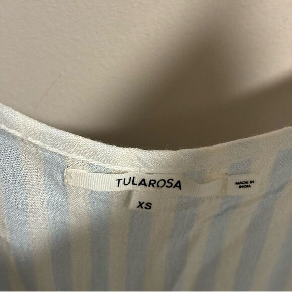 Tularosa Revolve Jacqueline Jumpsuit in Blue Stripe Pinstripe- Size XS - Picture 6 of 8